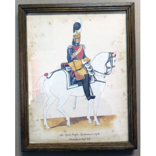 Cadre : 1830 Garde royale Gendarmerie royale Maréchal des Logis Chef