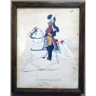 Cadre : 1824 Garde royale Gendarmerie d'élite Capitaine (Grande tenue)