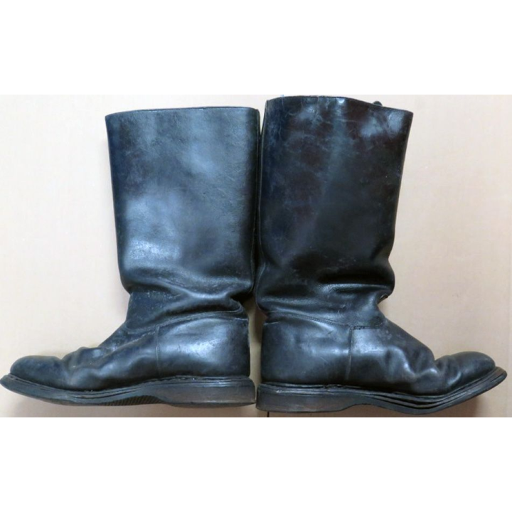 Bottes fourrées en cuir de taille 42 de gendarmerie