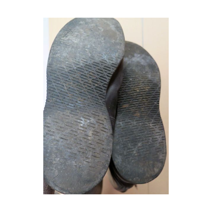 Bottes fourrées en cuir de taille 42 de gendarmerie