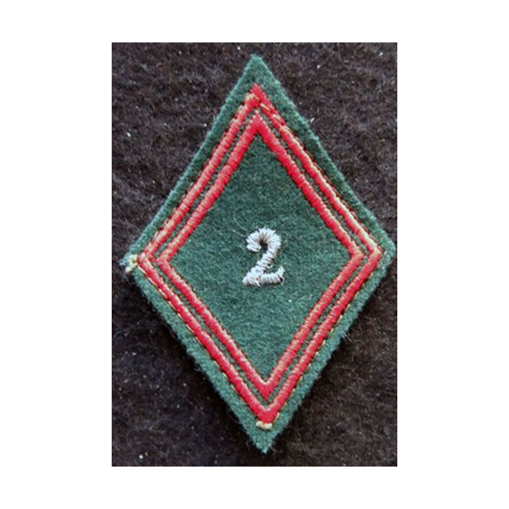 LOSANGE DE BRAS MODÈLE 45 : Ecusson sous officiers de la 2° compagnie régionale du Train (CRT)
