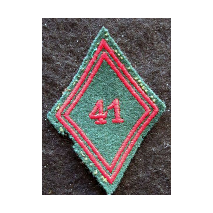 LOSANGE DE BRAS MODÈLE 45 : Ecusson troupe de la 41° compagnie de Quartier Général  Baden-Baden 1946 Baden-Oos