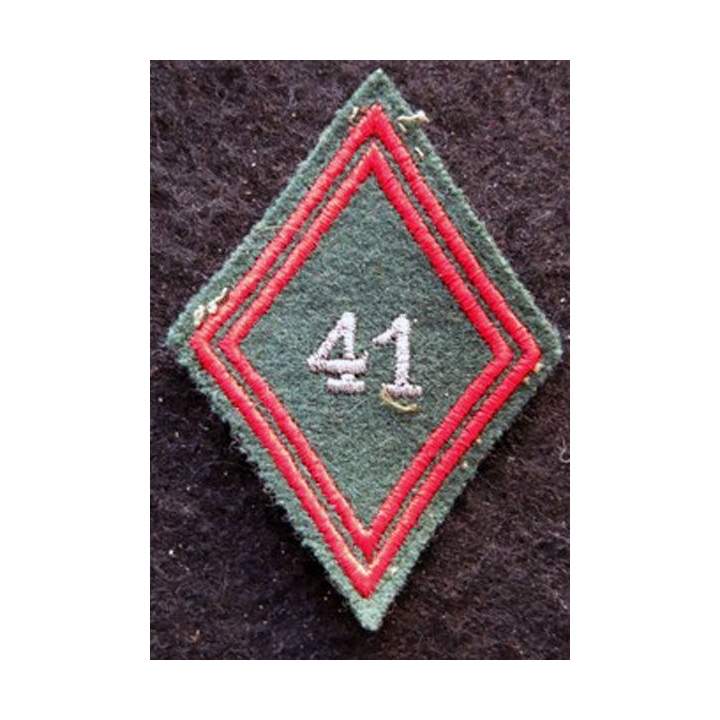 LOSANGE DE BRAS MODÈLE 45 : Ecusson troupe de la 41° compagnie de Quartier Général  Baden-Baden 1946 Baden-Oos