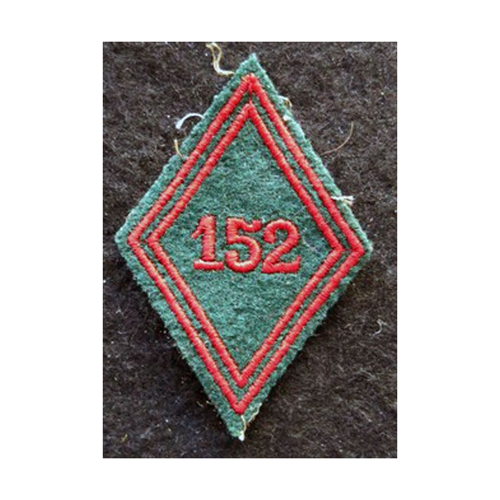 LOSANGE DE BRAS MODÈLE 45 : Ecusson troupe de la 152° compagnie de transit et de garnison