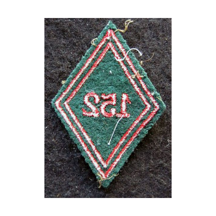 LOSANGE DE BRAS MODÈLE 45 : Ecusson troupe de la 152° compagnie de transit et de garnison