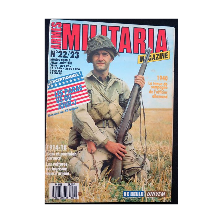 ARMES MILITARIA Magazine n° 22 / 23 de juillet - août 1987 sur les paras US du jour J