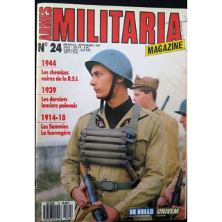 ARMES MILITARIA Magazine n° 24 1987 sur les chemises noires de la RSI