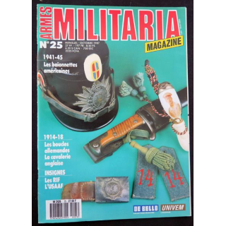ARMES MILITARIA Magazine n° 25 de octobre 1987 sur les insignes du RIF
