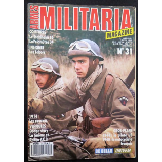 ARMES MILITARIA Magazine n° 31 de avril 1988 sur les insignes des Tabors