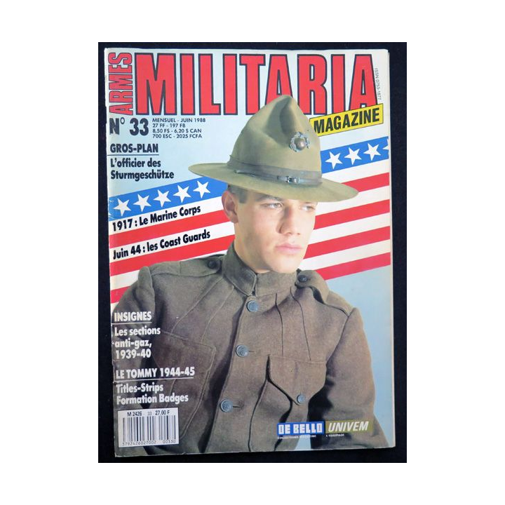 ARMES MILITARIA Magazine n° 33  insignes de sections anti-gaz 1930-40