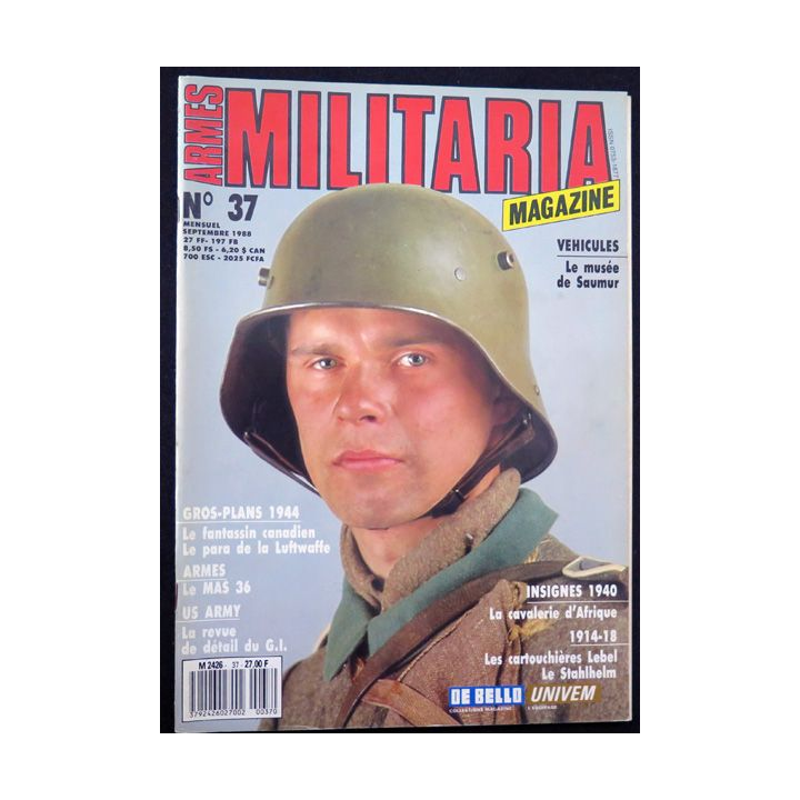 ARMES MILITARIA Magazine n° 37 1988 sur le musée de Saumur