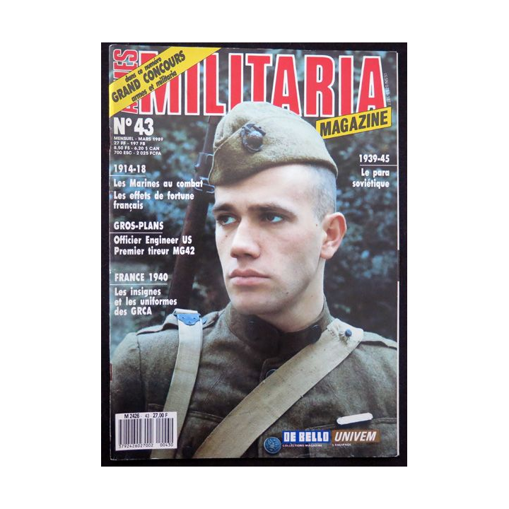 ARMES MILITARIA Magazine n° 43 insignes et uniformes des GRCA