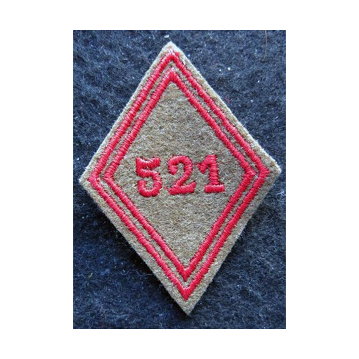 LOSANGE DE BRAS MODÈLE 45 : Ecusson sous officiers du 521° Groupe de Transport 1960