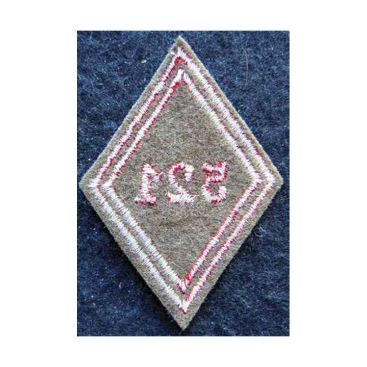 LOSANGE DE BRAS MODÈLE 45 : Ecusson sous officiers du 521° Groupe de Transport 1960