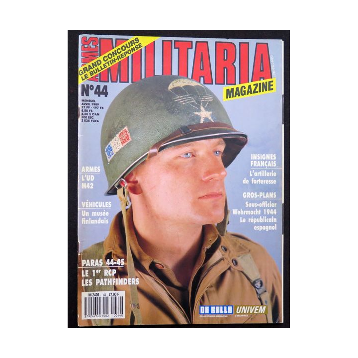 ARMES MILITARIA Magazine n° 44 insignes de l'artillerie de forteresse