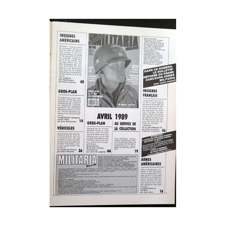 ARMES MILITARIA Magazine n° 44 insignes de l'artillerie de forteresse