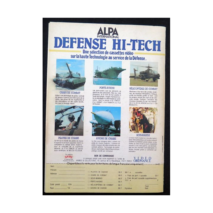 ARMES MILITARIA Magazine n° 48 de août 1989 sur les insignes de la 2° DIM