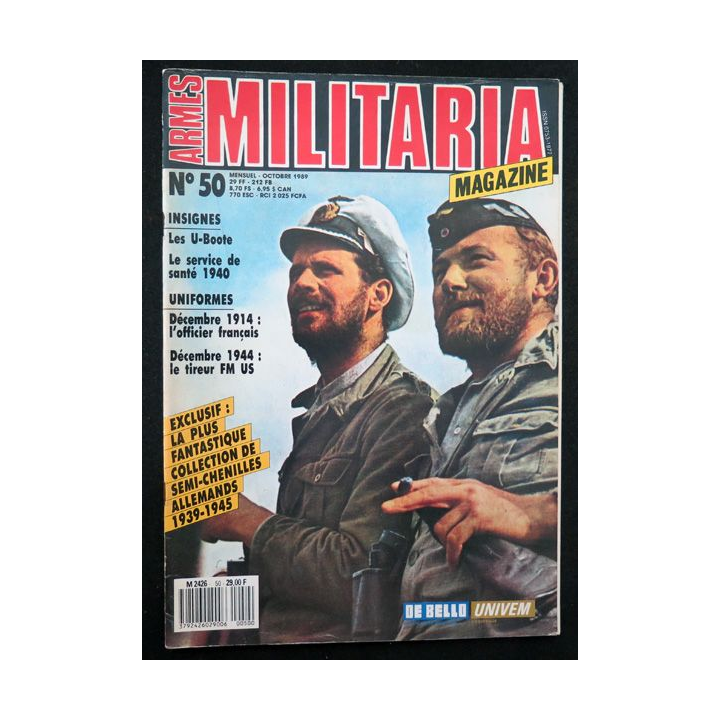 ARMES MILITARIA Magazine n° 50 sur insignes du service de santé 1940
