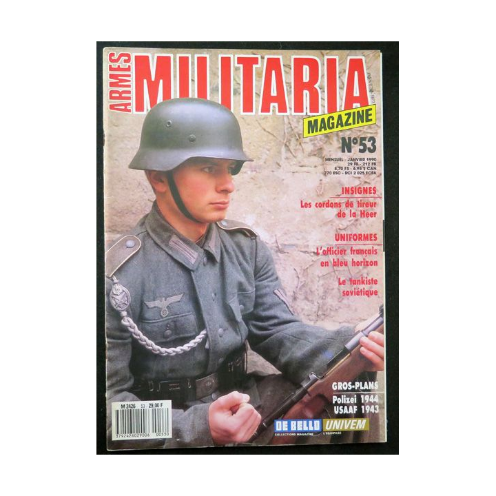 ARMES MILITARIA Magazine n° 53 l'officier français enb bleu horizon
