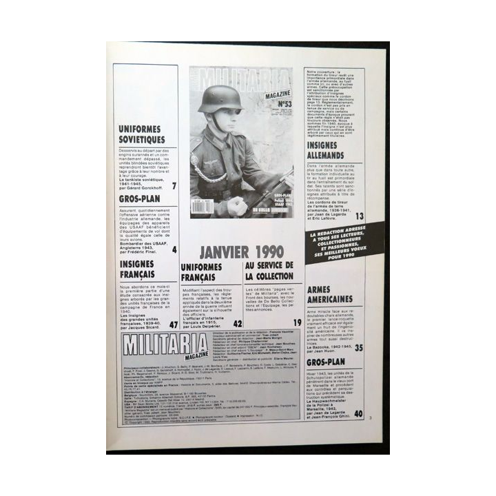 ARMES MILITARIA Magazine n° 53 l'officier français enb bleu horizon