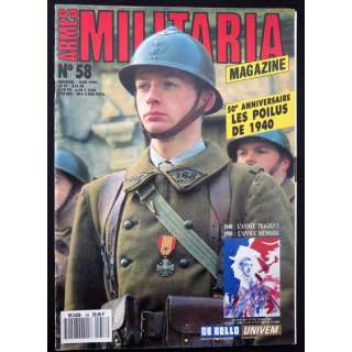 ARMES MILITARIA Magazine n° 58 de juin 1990 sur les Poilus de 1940