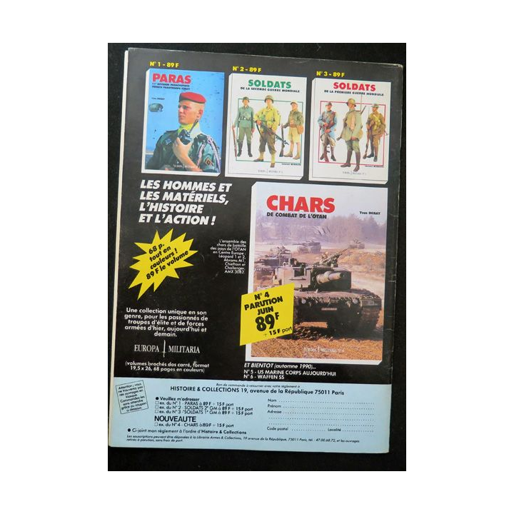 ARMES MILITARIA Magazine n° 58 de juin 1990 sur les Poilus de 1940