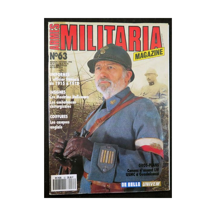 ARMES MILITARIA Magazine n° 63  insignes des ambulances chirurgicales