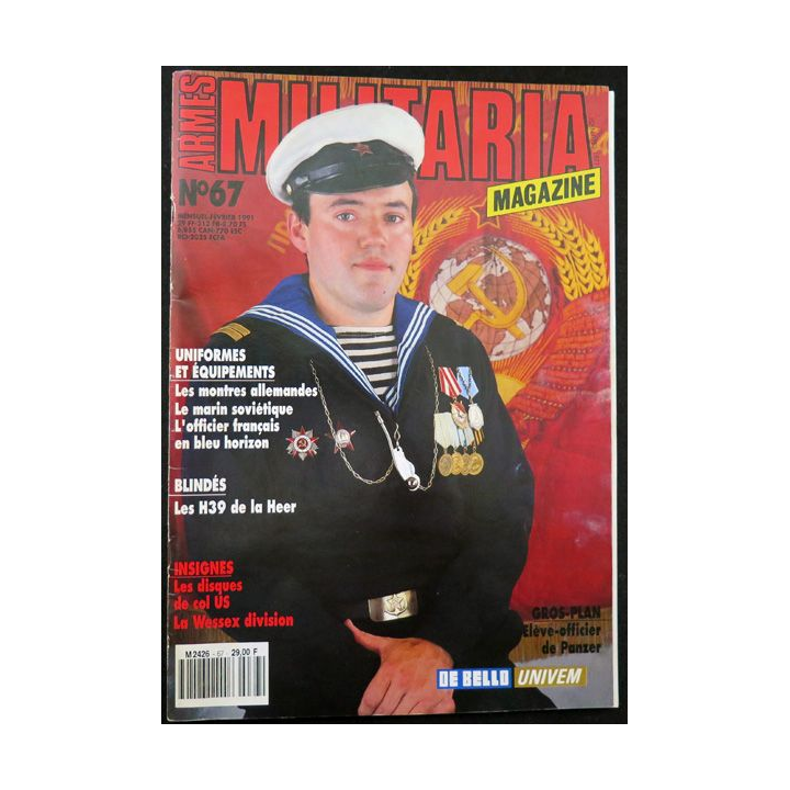 ARMES MILITARIA Magazine n° 67 de février 1991 sur les insignes de col US