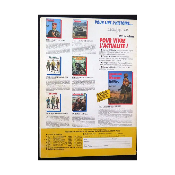 ARMES MILITARIA Magazine n° 68 de mars 1991 sur les insignes de la cavalerie du Levant