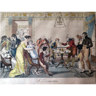 Gravure l'Escamoteur du sculpteur Ruotte Bosio 1807