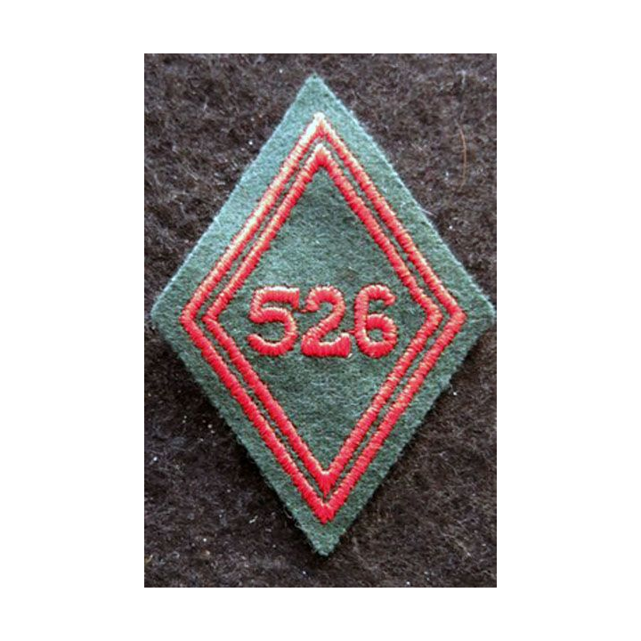 LOSANGE DE BRAS MODÈLE 45 : Ecusson troupe du 525° régiment du Train 1978