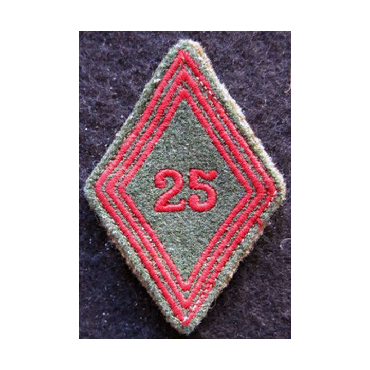 LOSANGE DE BRAS MODÈLE 45 : Ecusson troupe du 25° Escadron du Train (25° ET)  Constantine 1950