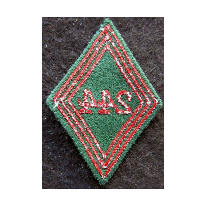 LOSANGE DE BRAS MODÈLE 45 : Ecusson troupe de la 244° Compagnie automobile de Quartier Général (244° CAQG) AFN
