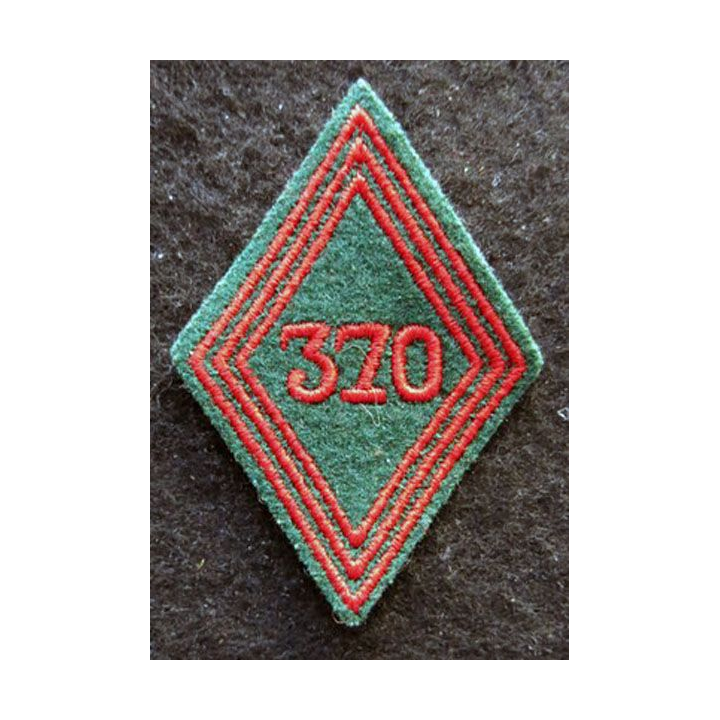 LOSANGE DE BRAS MODÈLE 45 : Ecusson troupe du 370° Groupe de Transport (370° GT) Kabylie 19572