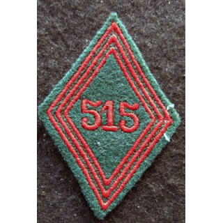 LOSANGE DE BRAS MODÈLE 45 : Ecusson troupe du 515° Groupe de Transport (515° GT) AFN 1955
