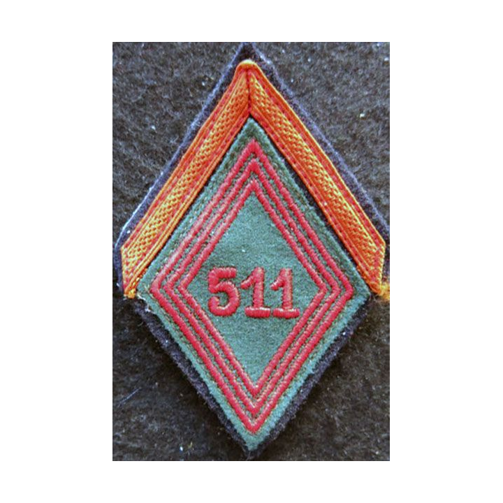 LOSANGE DE BRAS MODÈLE 45 : Ecusson 1° classe du 511° Groupe de Transport (511° GT) 1960