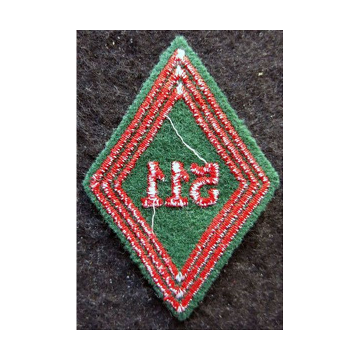 LOSANGE DE BRAS MODÈLE 45 : Ecusson troupe du 511° Groupe de Transport Lourd (511° GTL) 1975