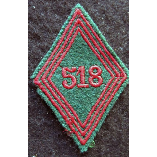 LOSANGE DE BRAS MODÈLE 45 : Ecusson sous officiers du 515° Groupe de Transport (515° GT) AFN 1955