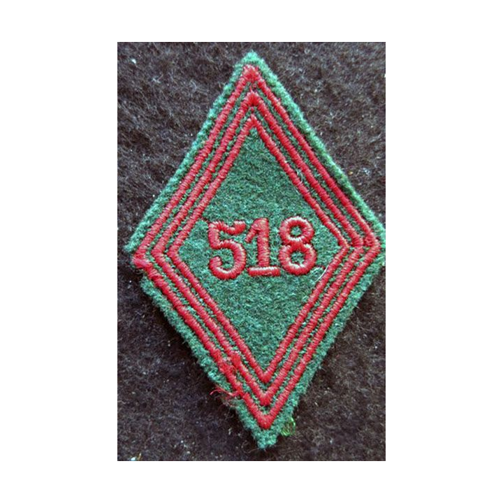 LOSANGE DE BRAS MODÈLE 45 : Ecusson sous officiers du 515° Groupe de Transport (515° GT) AFN 1955