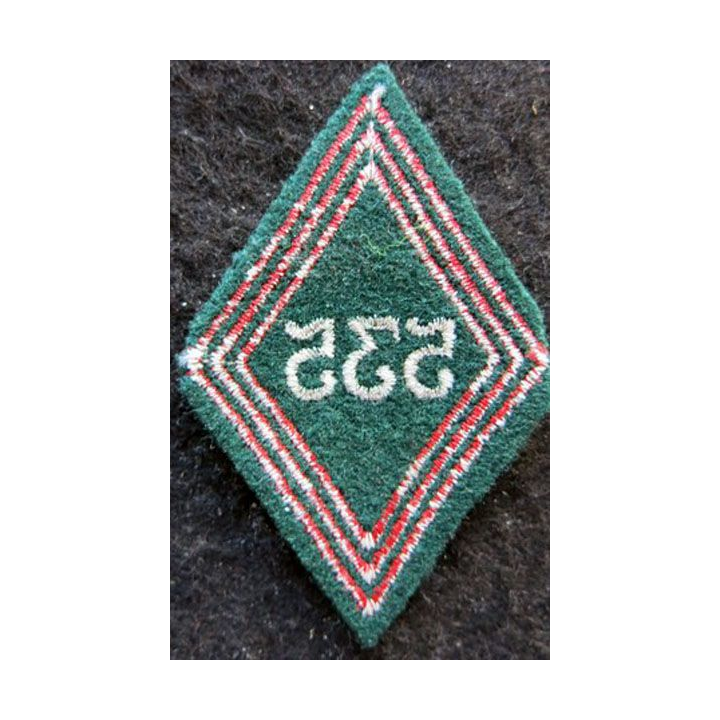 LOSANGE DE BRAS MODÈLE 45 : Ecusson sous officiers du 535° Groupe de Transport (535° GT) AFN 1956