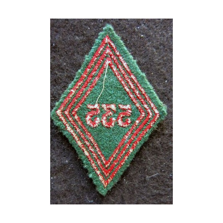 LOSANGE DE BRAS MODÈLE 45 : Ecusson troupe du 535° Groupe de Transport (535° GT) AFN 1956