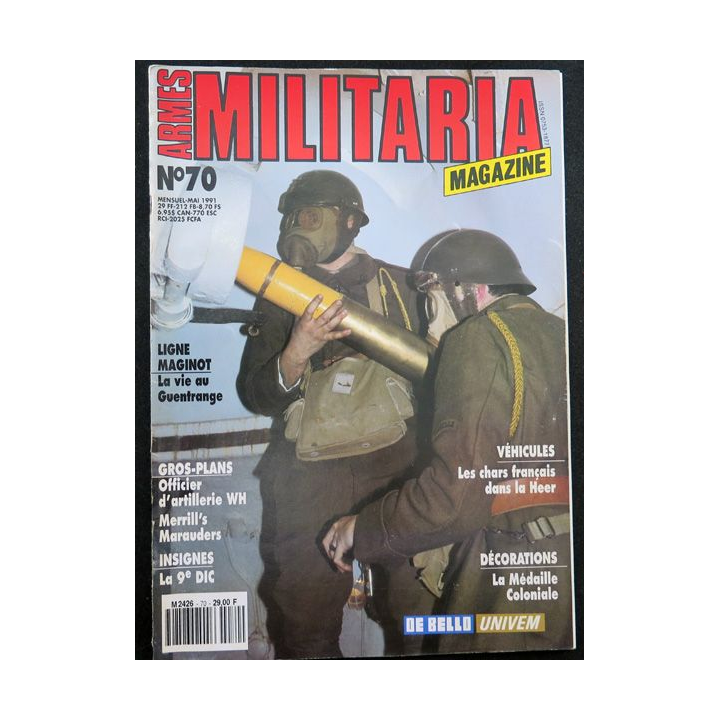 MILITARIA Magazine n° 70 insignes de la 9° DIC et médaille coloniale