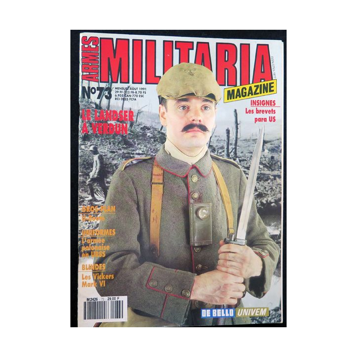 ARMES MILITARIA Magazine n° 73 sur les insignes brevets para US
