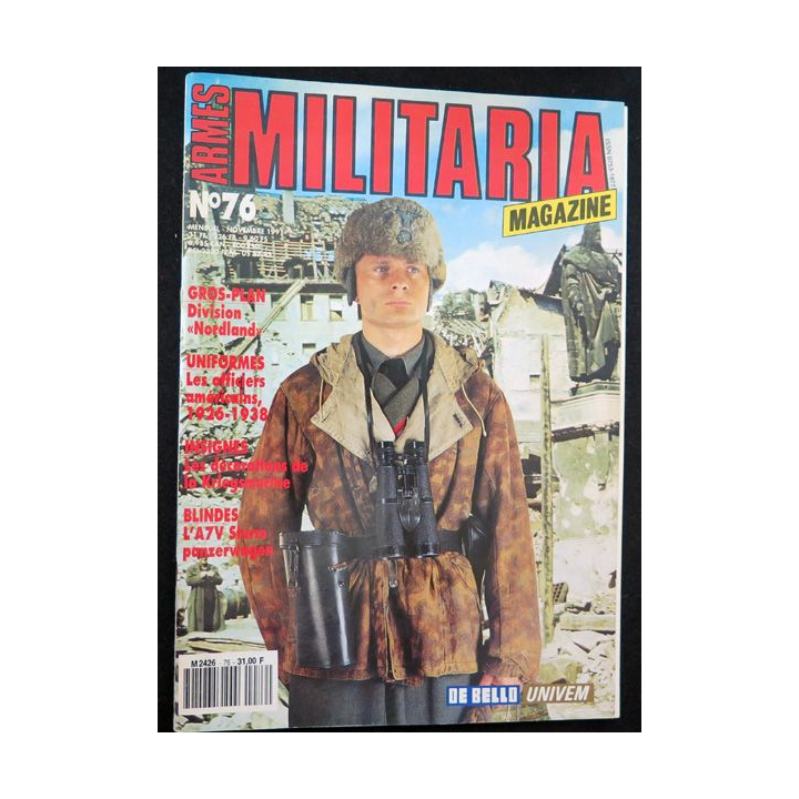 ARMES MILITARIA Magazine n° 76 1991 insignes de la Kriegsmarine