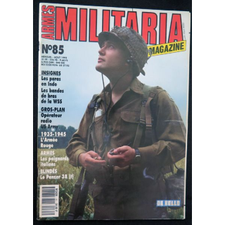 MILITARIA Magazine n° 85 de Août 1992 insignes paras en Indochine