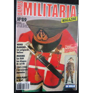 ARMES MILITARIA Magazine n° 89 décembre1992 sur les insignes des DLM