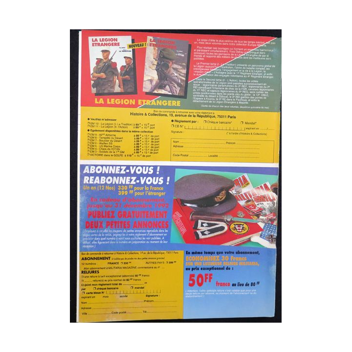 ARMES MILITARIA Magazine n° 89 décembre1992 sur les insignes des DLM