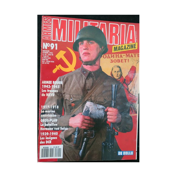 ARMES MILITARIA Magazine n° 91 de février 1993 les insignes des DCR