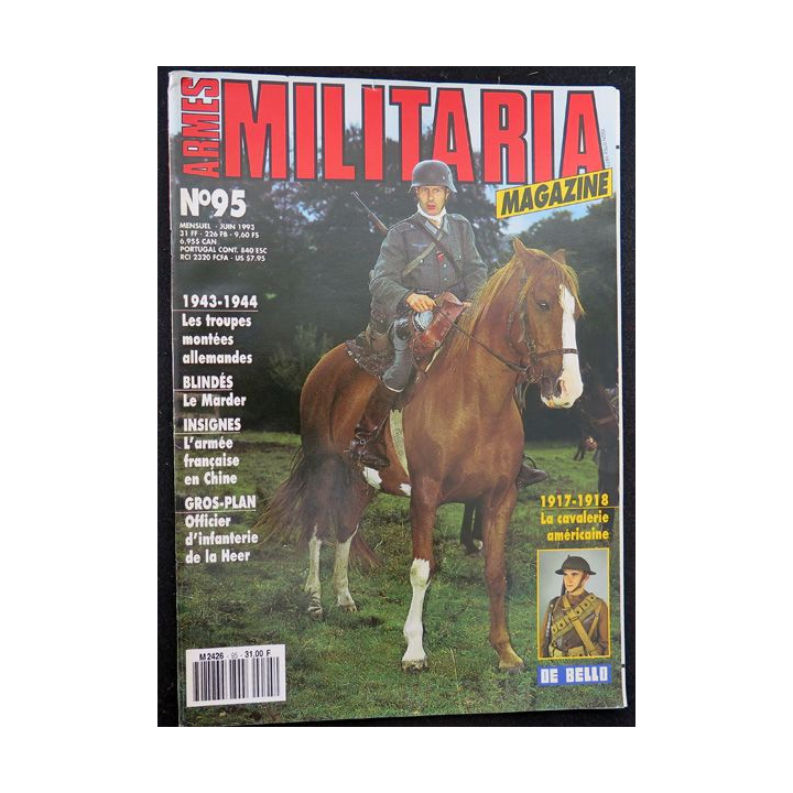 ARMES MILITARIA Magazine n° 95 insignes de l'armée française en Chine