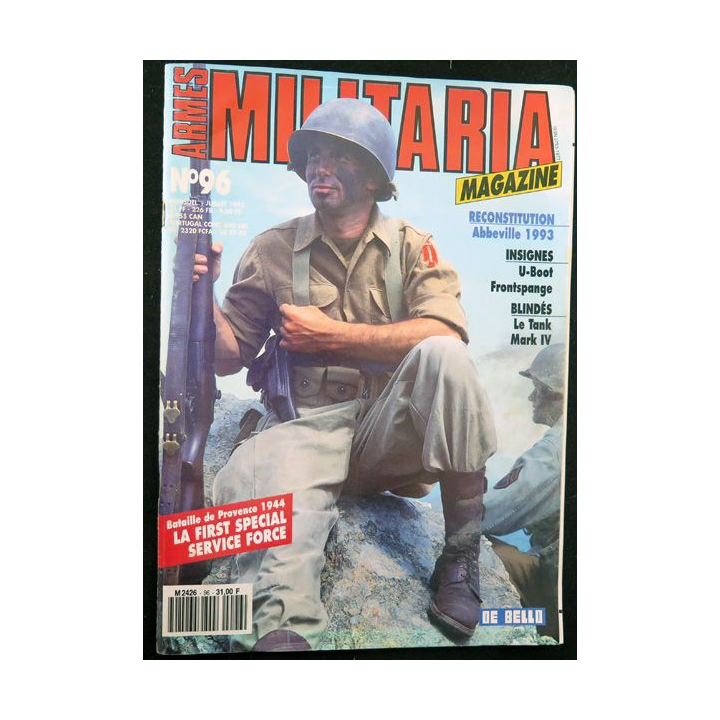 ARMES MILITARIA Magazine n° 96 juillet 1993 bataille Provence en 1944